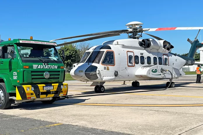 O combustível foi fornecido pela Vibra, por meio da BR Aviation – atualmente a única distribuidora de SAF no Brasil - Divulgação/Líder Aviação